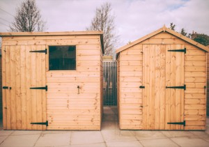 wooden sheds