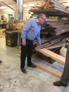 Man talking about wood