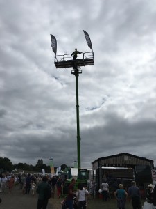 Scarecrow on a crane