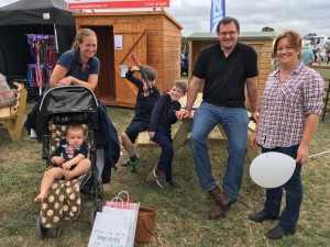 Friends and family at country show