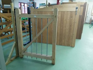 wooden bar gate