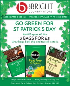 St Patrick's Day compost promotion press ad