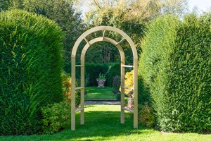 Infinity wooden arch