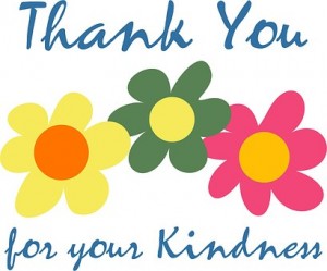 Thank you for your kindness banner