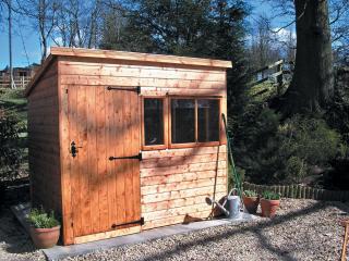 Shed with windows