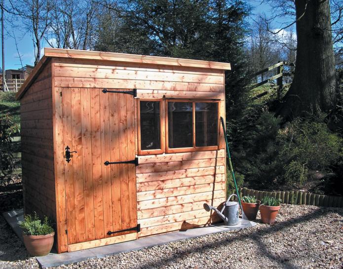 Shed with windows