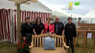John Bright staff behind bench