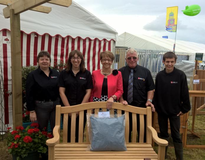 John Bright staff behind bench