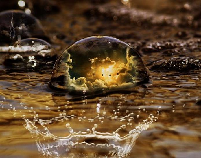 Water droplet clouds