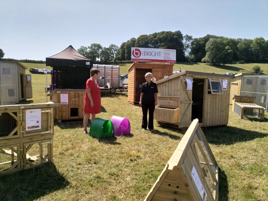 People on John Bright stand talking