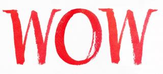 Wow red letters