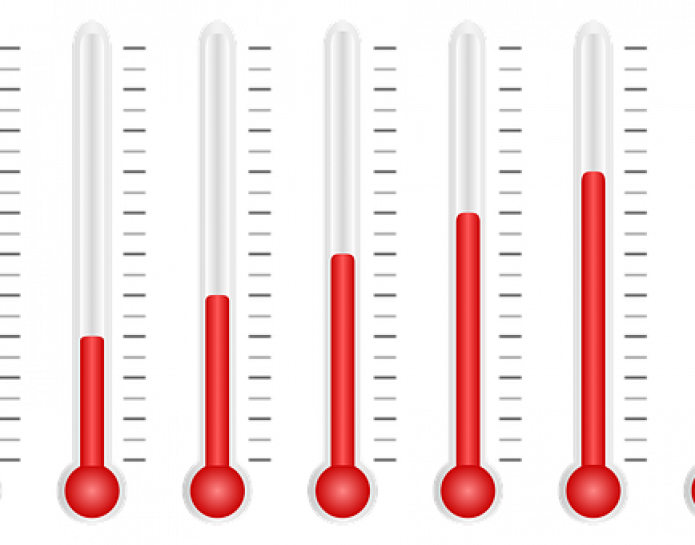 Decreasing thermometer readings