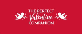 Valentine header with cupids