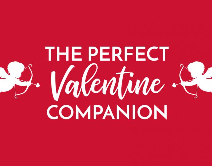 Valentine header with cupids