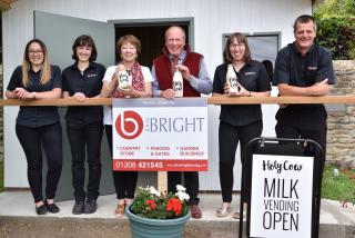 Opening of vending machine