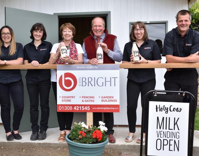 Opening of vending machine