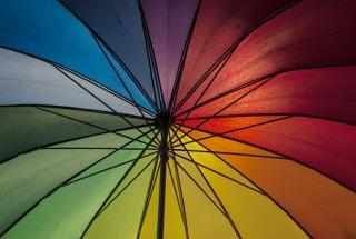 rainbow parasol