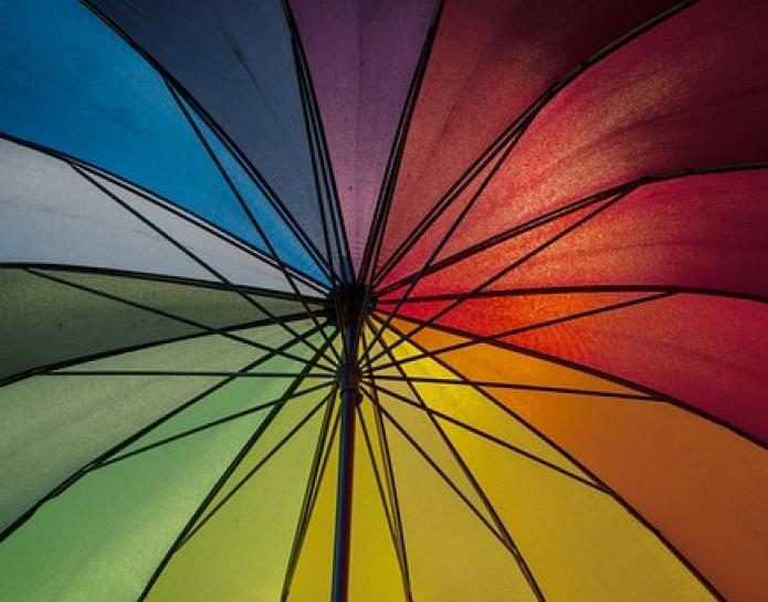 rainbow parasol