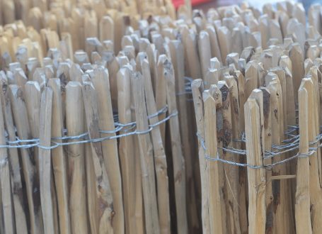 Chestnut fencing rolls