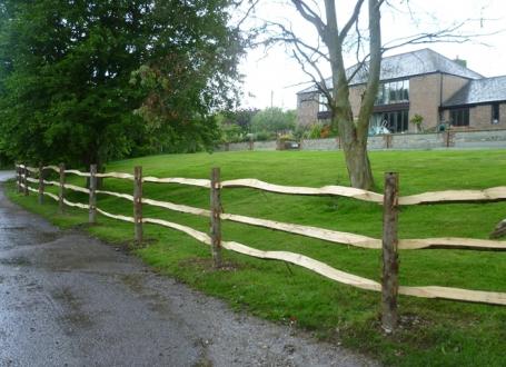 Cleft chestnut posts
