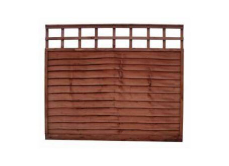 Lap fence panel