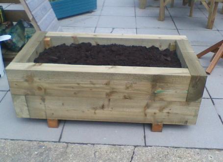 Tanalised Sleeper Planter 1.2m