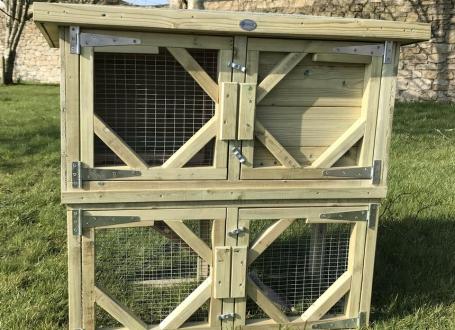 Rabbit Hutch 4' with Run Under