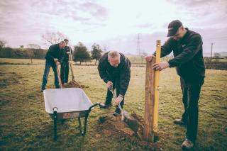 Fence post installation