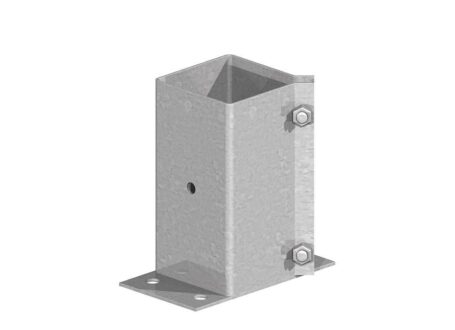 Fencemate Galvanised Swift Clamp Flush Bolt Down Post Support