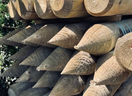 Tanalised Strainers pointy end