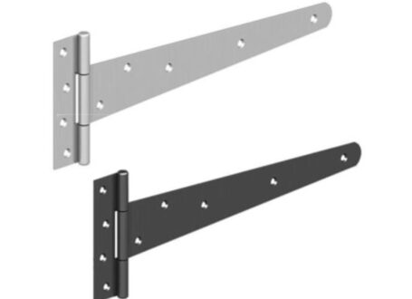 Heavy Duty Tee Hinges grey and white
