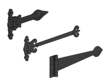 Ornamental Gate Hinges Black