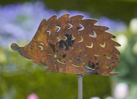 Snuffles Hedgehog Obelisk Plant Stake